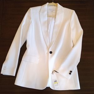 NWT Calvin Klein White Size 4 Blazer